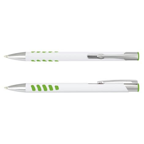 White/Bright Green