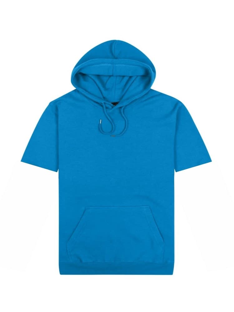 Short-Sleeved Origin Hoodie Aqua