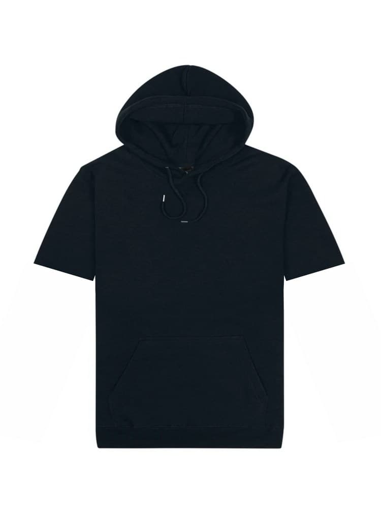 Short-Sleeved Origin Hoodie Black