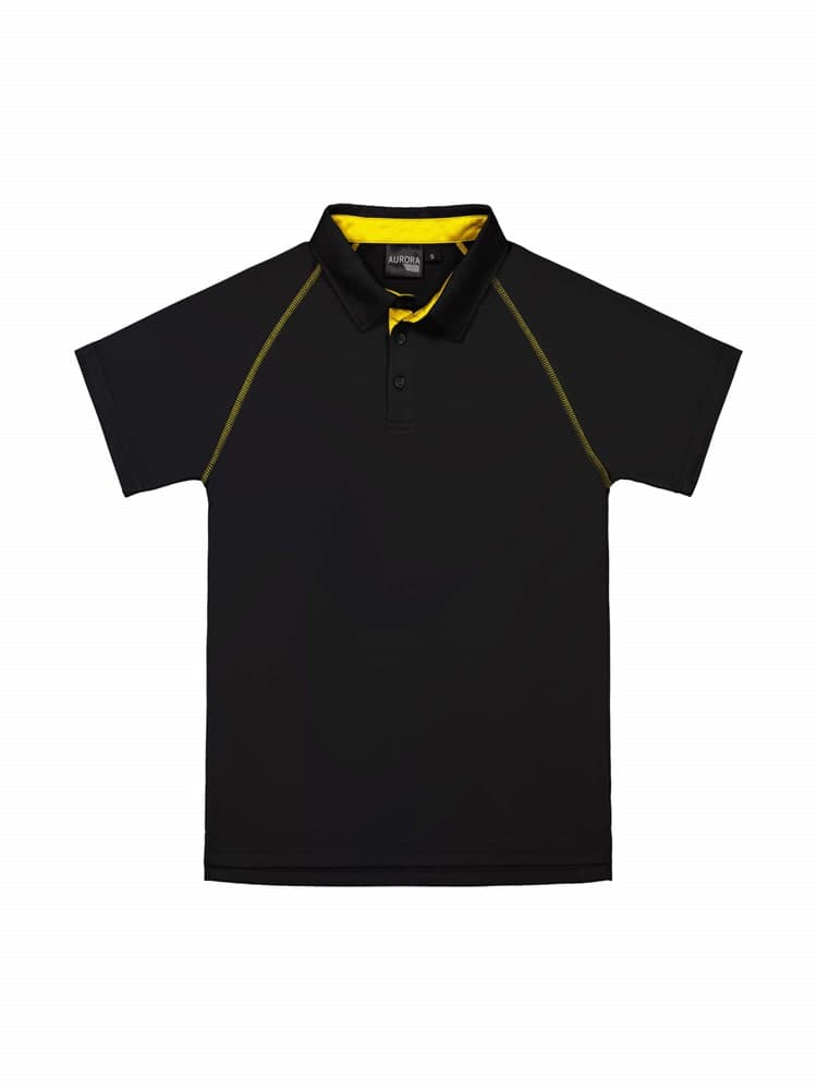 XT Performance Polo - Mens Black/Gold