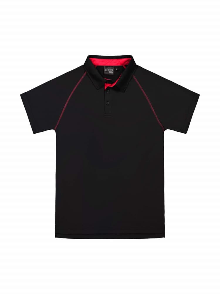 XT Performance Polo - Mens Black/Red