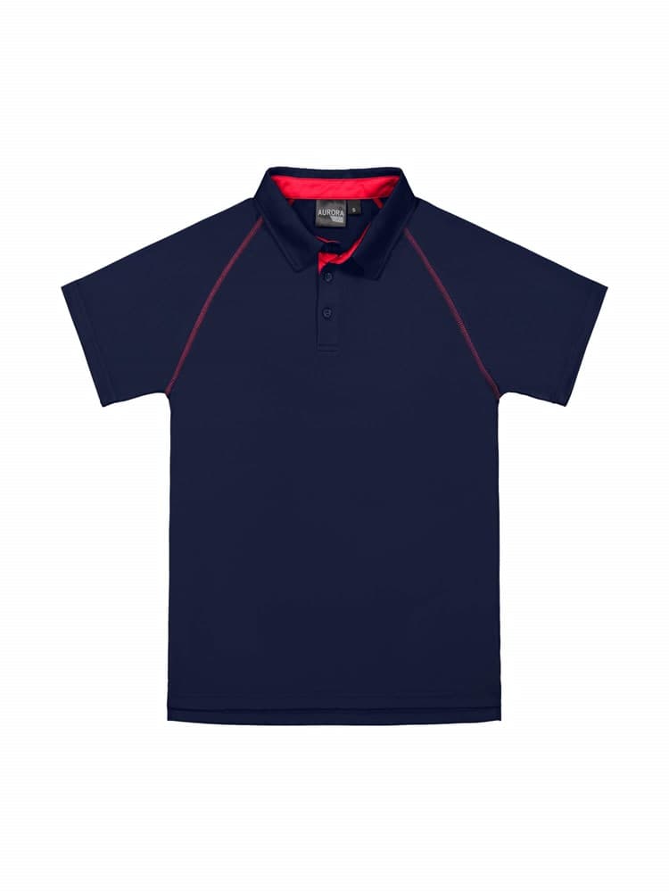 XT Performance Polo - Kids Navy/Red