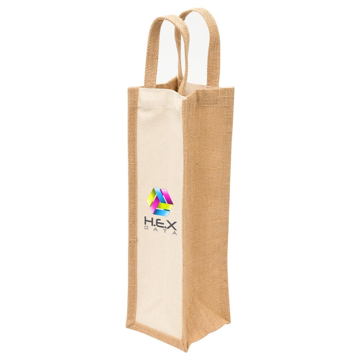 Eco Jute 1 Bottle Wine Bag
