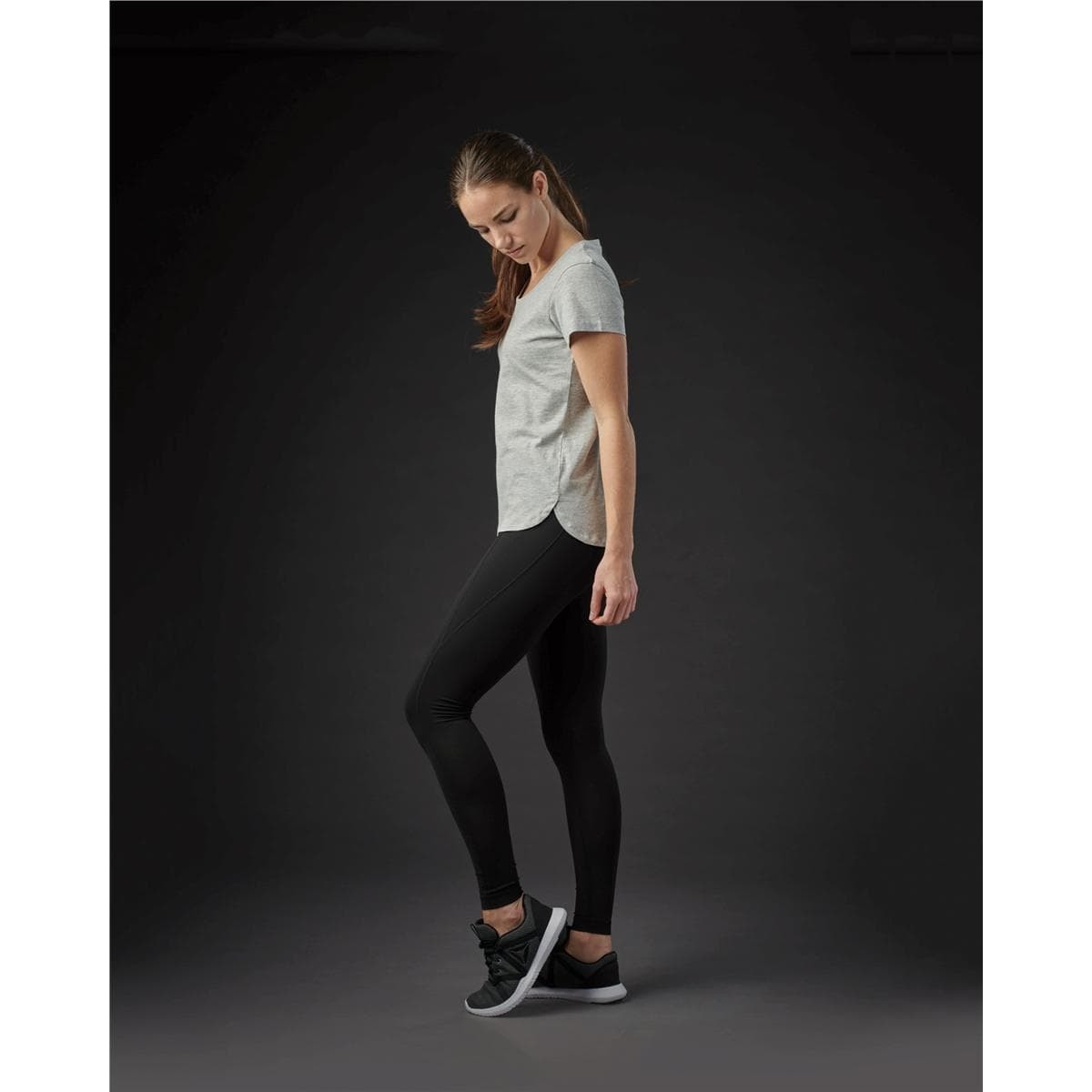 WOMEN'S TORCELLO CREW NECK TEE DENIM HEATHER-3XL