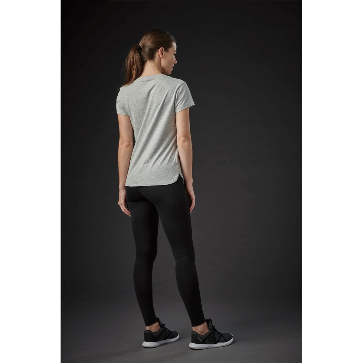 WOMEN'S TORCELLO CREW NECK TEE DENIM HEATHER-3XL