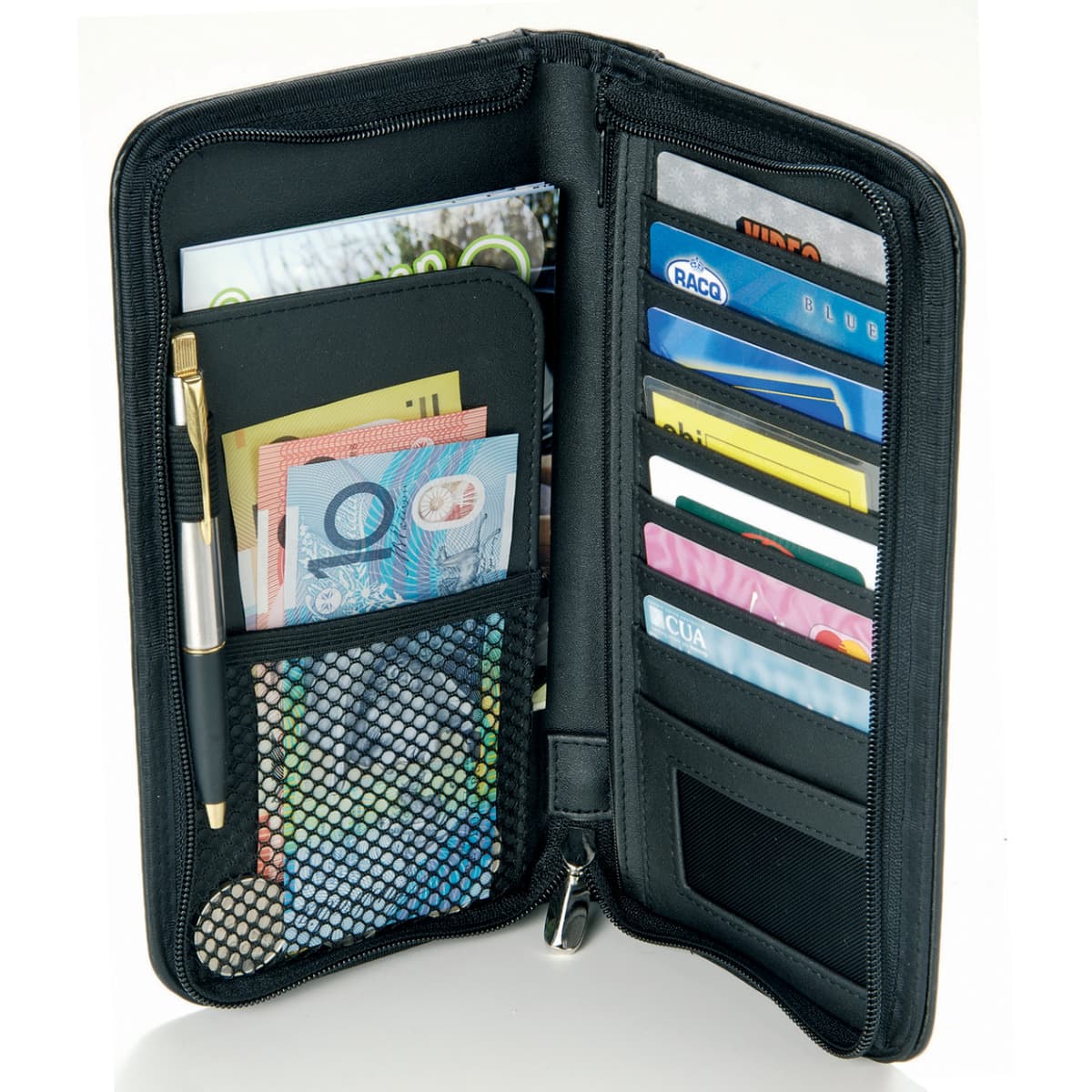 Bonded Leather Travel Wallet