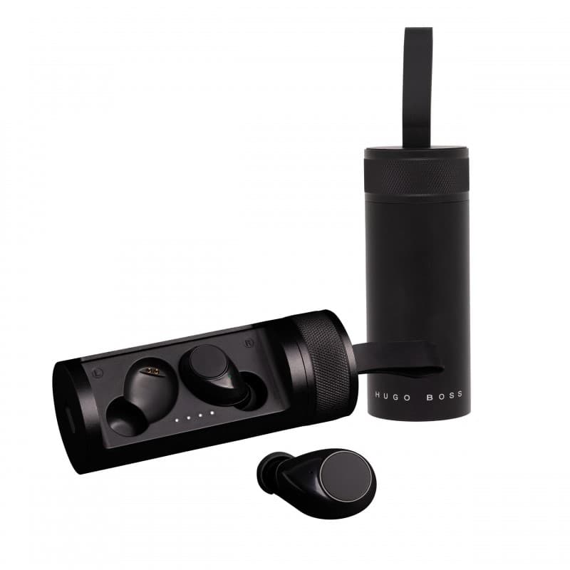 HUGO BOSS  GEAR EARPHONES-BLACK