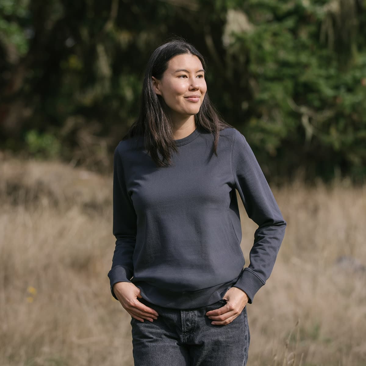 WOMEN'S STOCKTON FLEECE CREW NECK