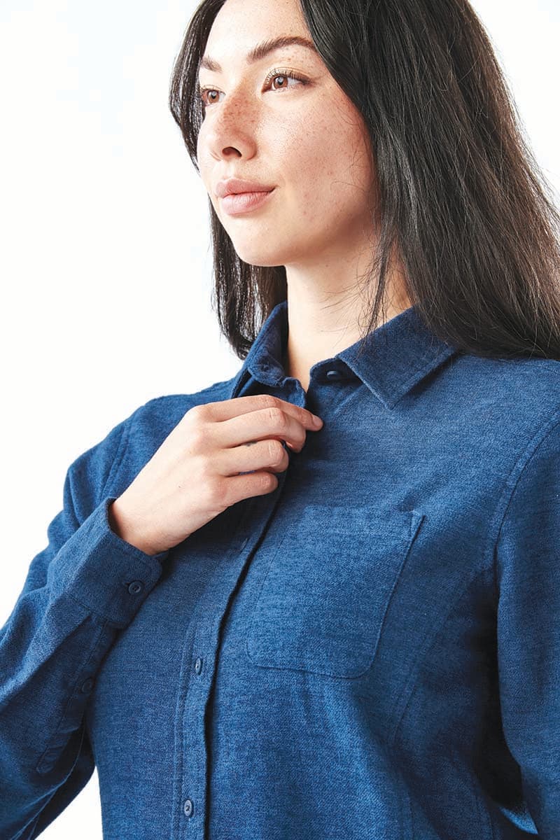 WOMENS DOCKYARD LONG SLEEVE TWILL SHIRT