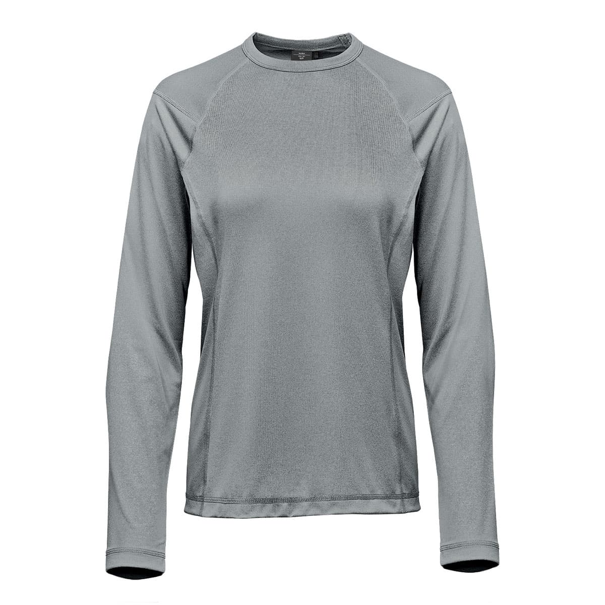 WOMENS VOLANTE L/S TEE ASH HEATHER-2XL