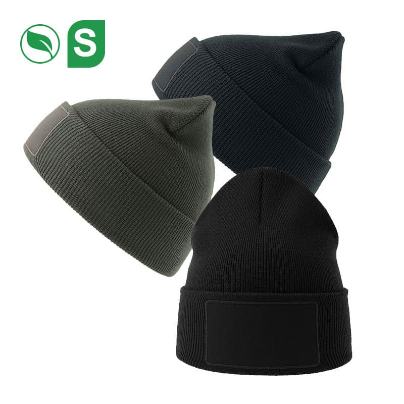 ATLANTIS WIND-S RECYCLED POLYESTER BEANIE WITH PATCH