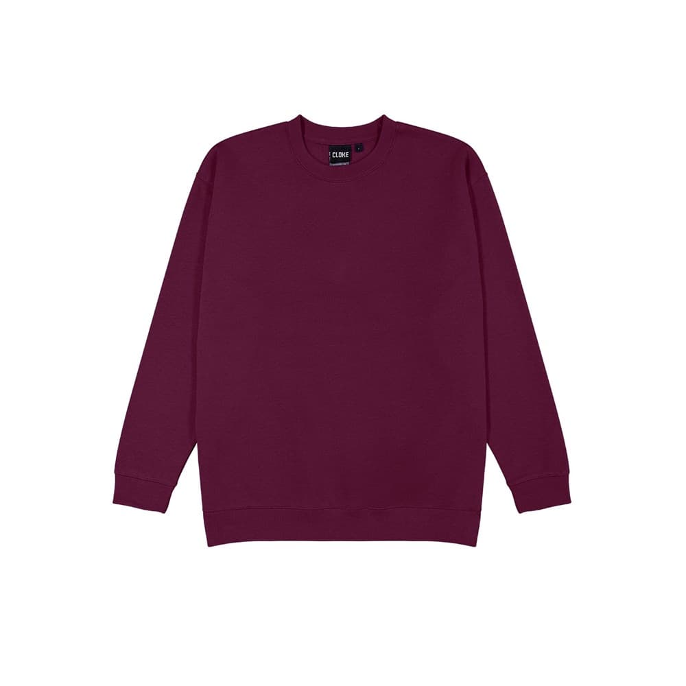 Standard Crew Neck Sweat Maroon