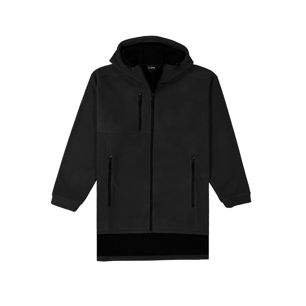 Hauroko Windproof Fleece - Full Zip Black