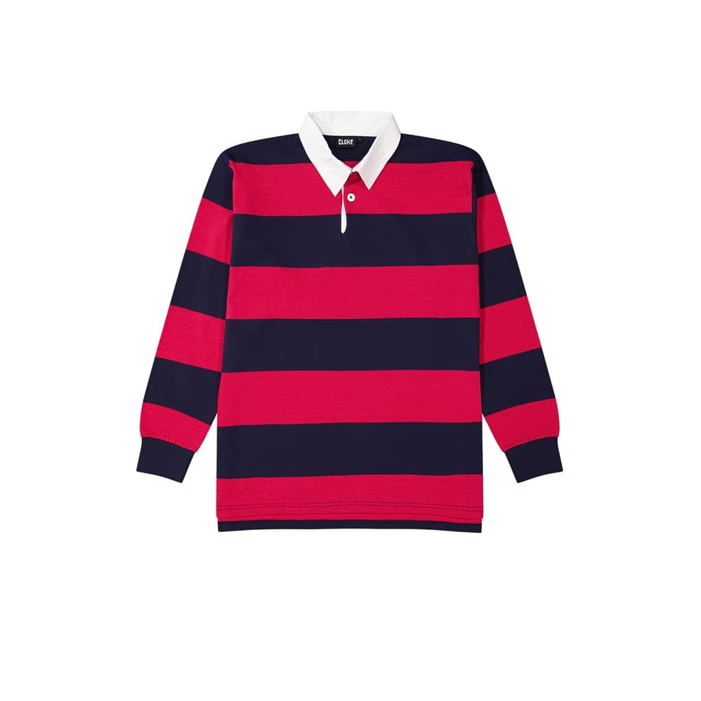 Striped Rugby Jersey Navy/Red