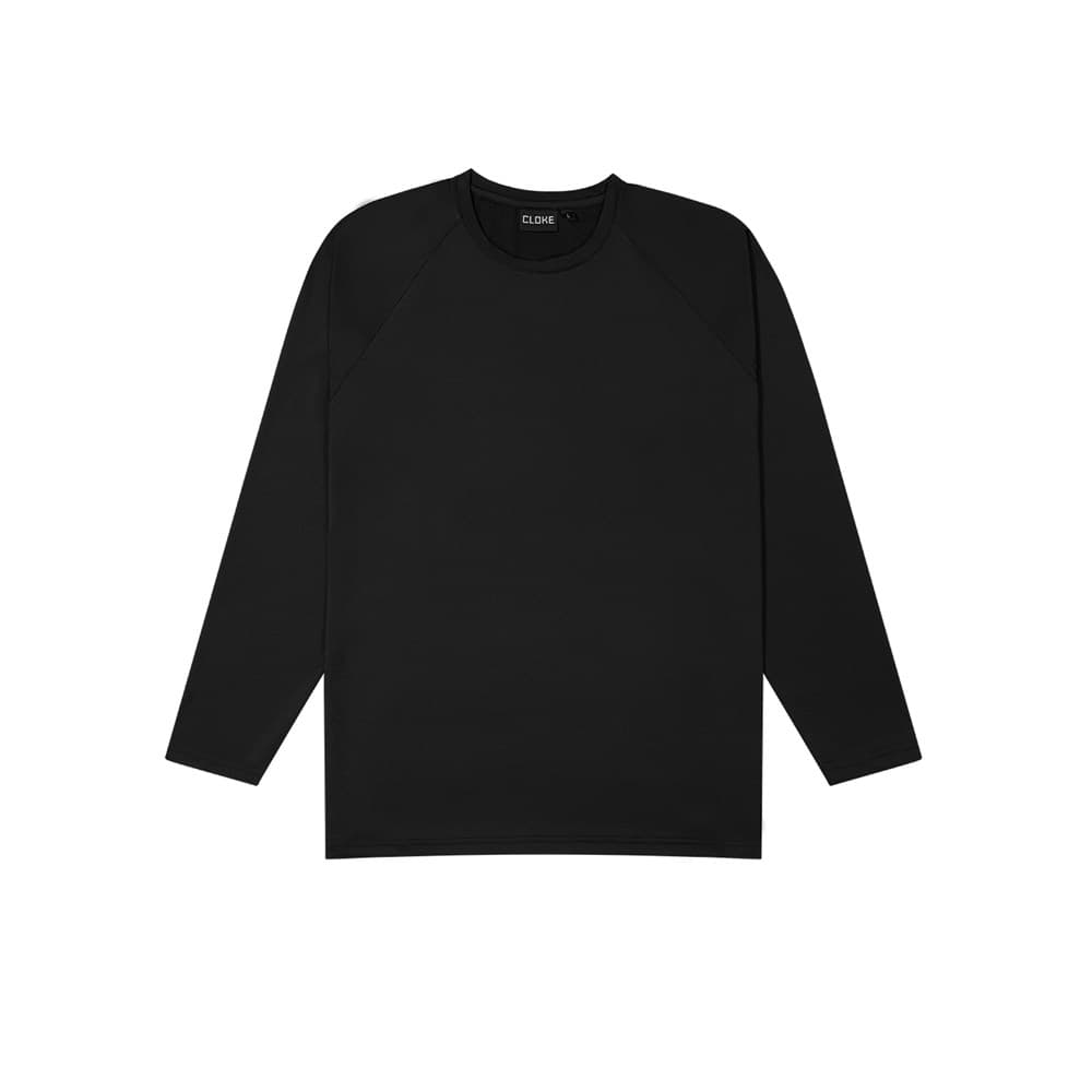 Adults Stadium LS Tee Black