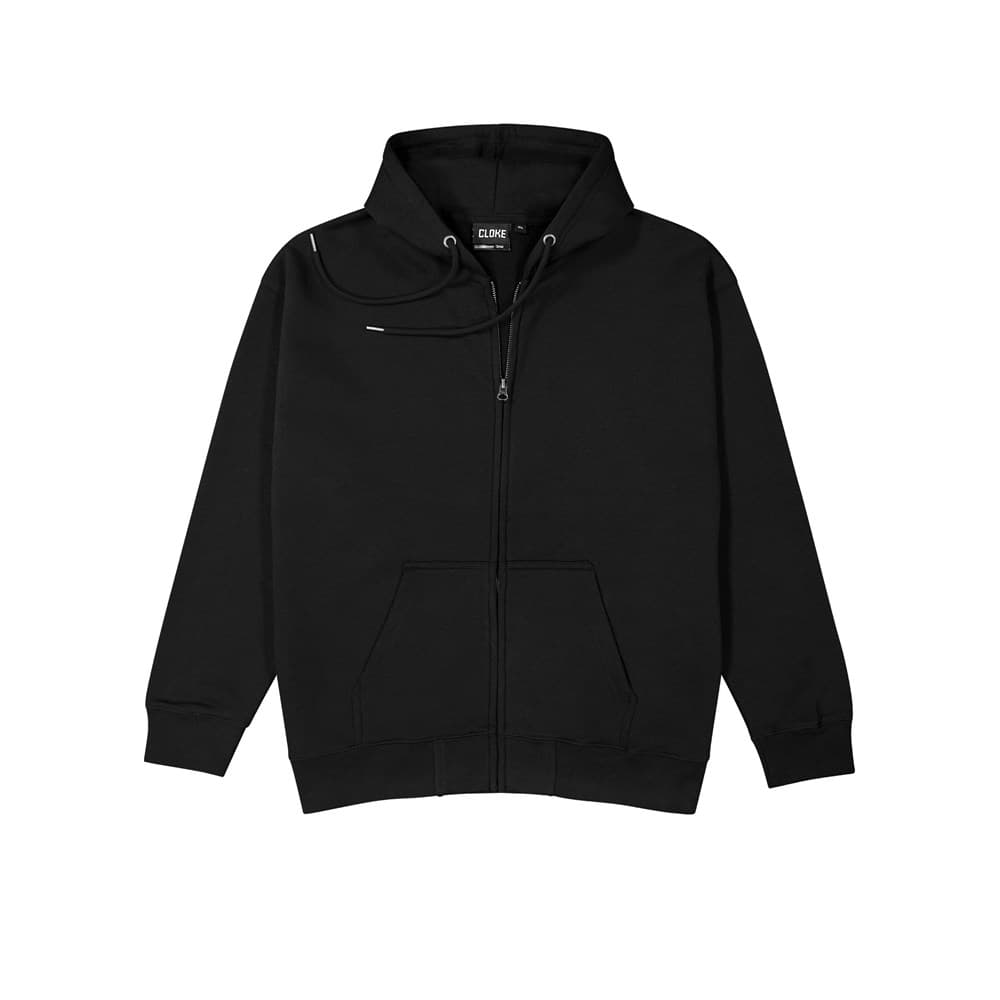 Campfire Zip Hoodie V2 - Womens Black