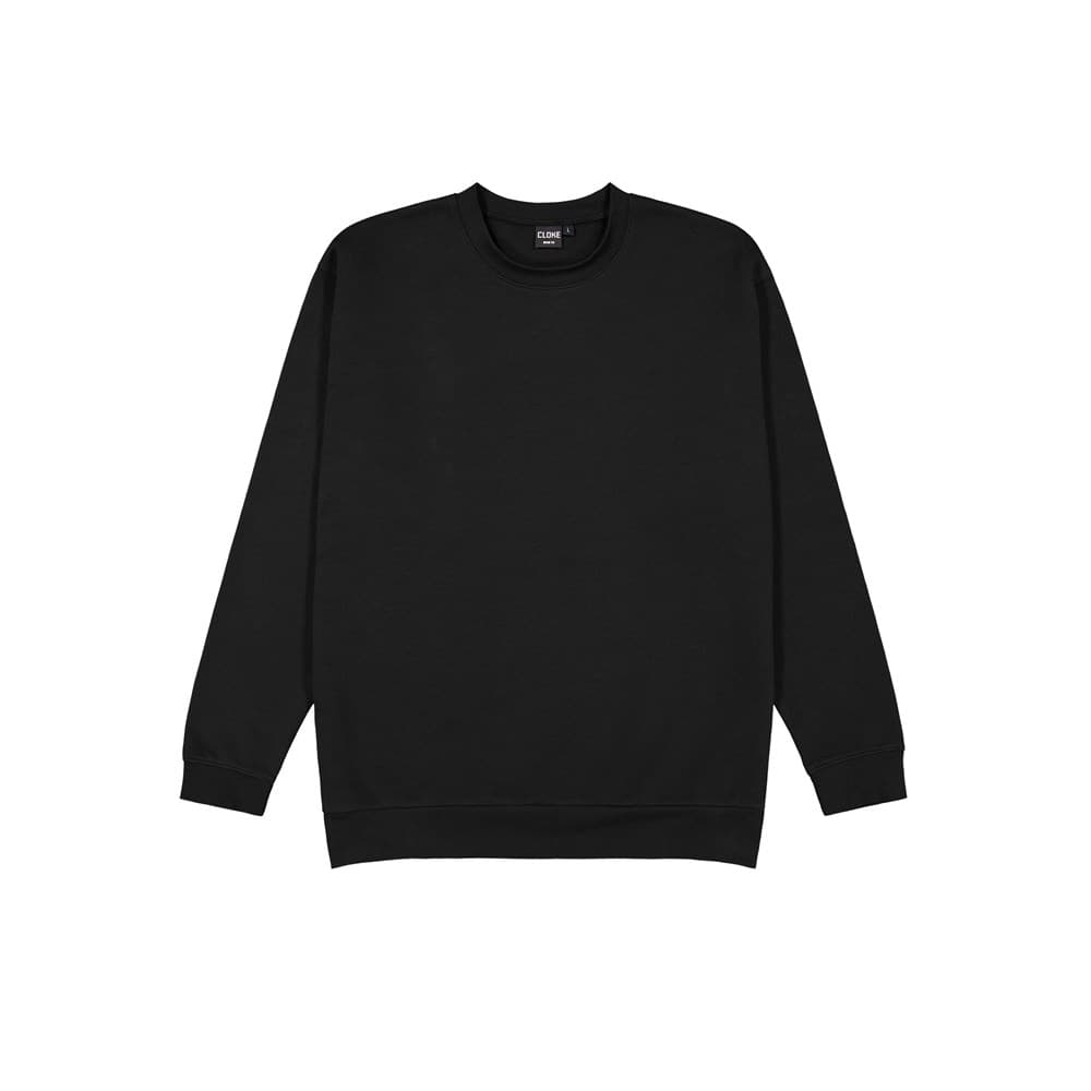 Edge Crew Neck Sweatshirt Black