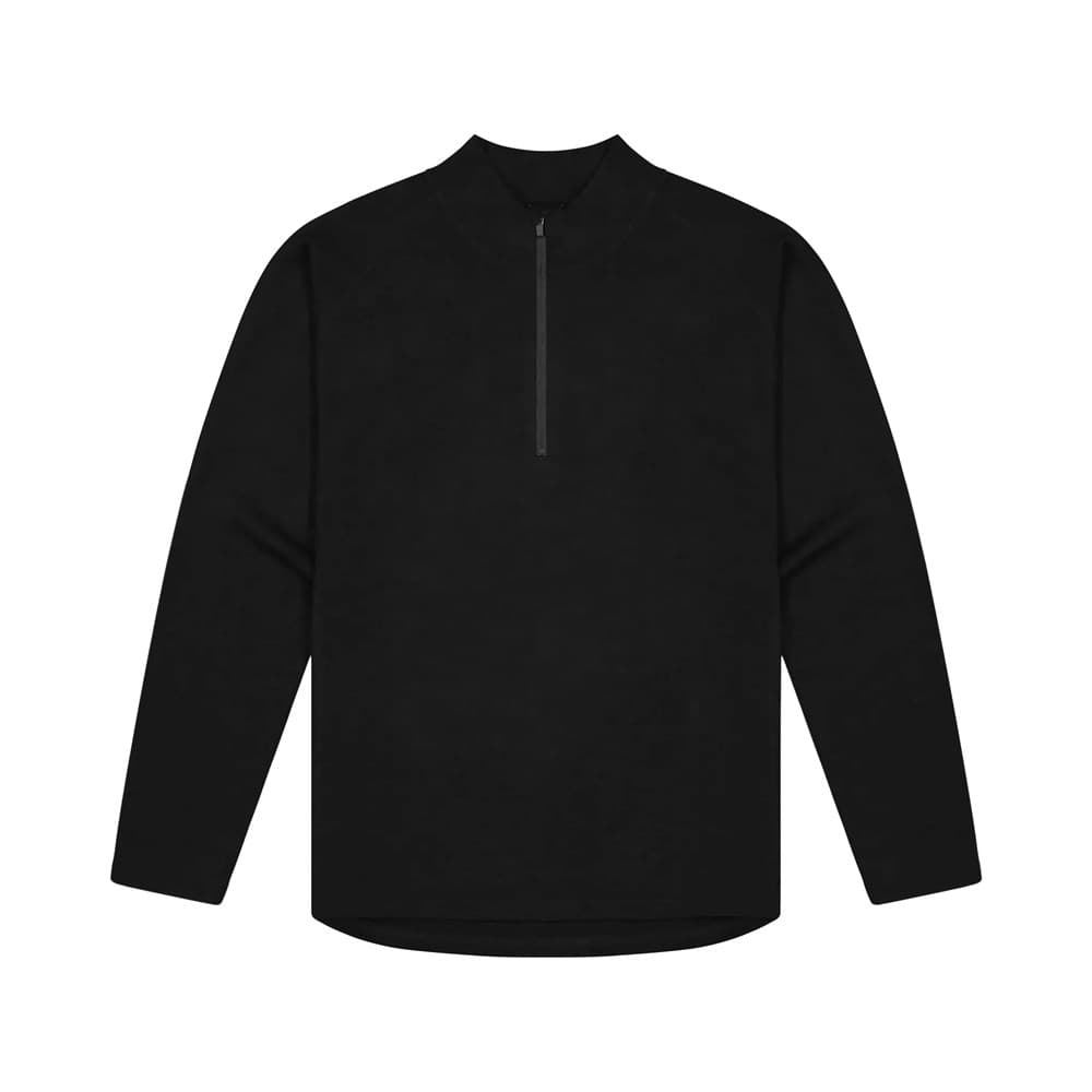 Alpine Merino 1/2 Zip - Mens Black