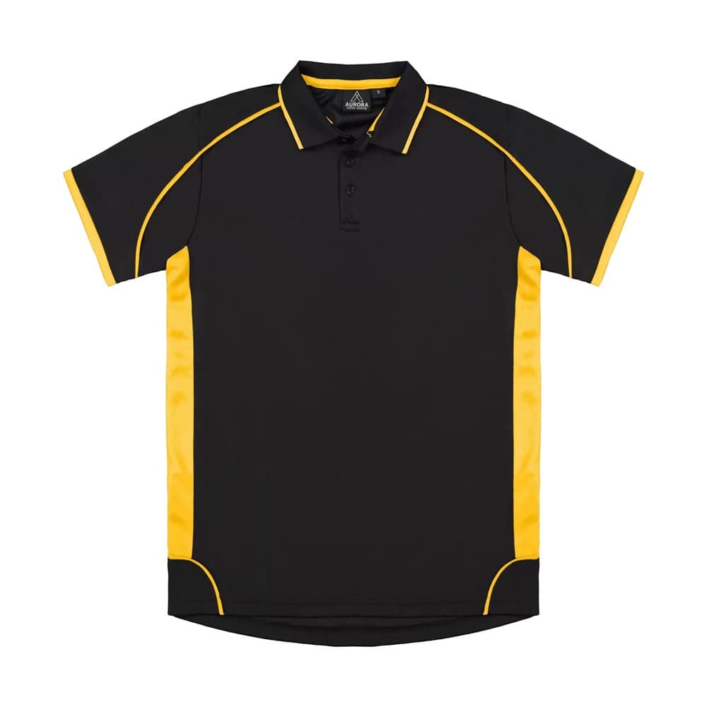 Matchpace Polo - Kids Black/Gold