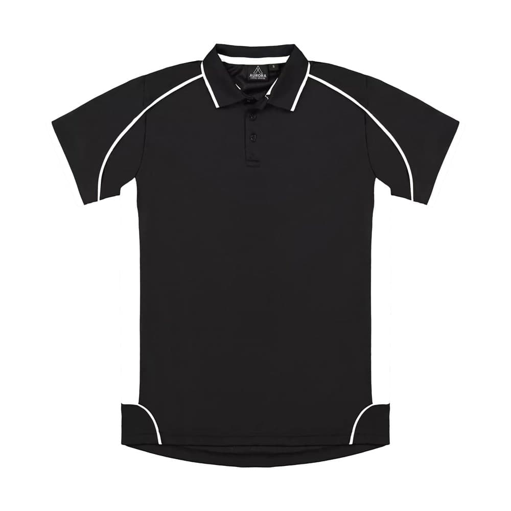 Matchpace Polo - Kids Black/White