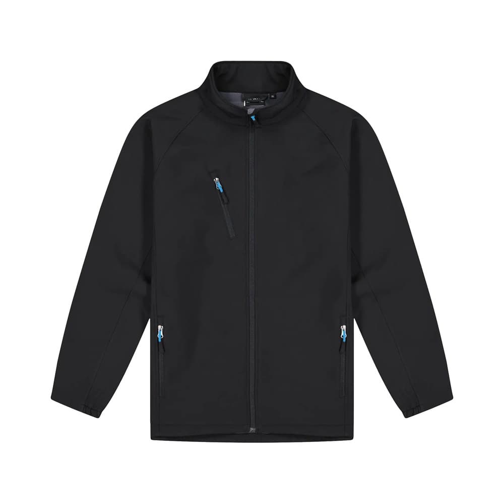 Mens PRO2 - Contrast Zip pulls Black/Aqua