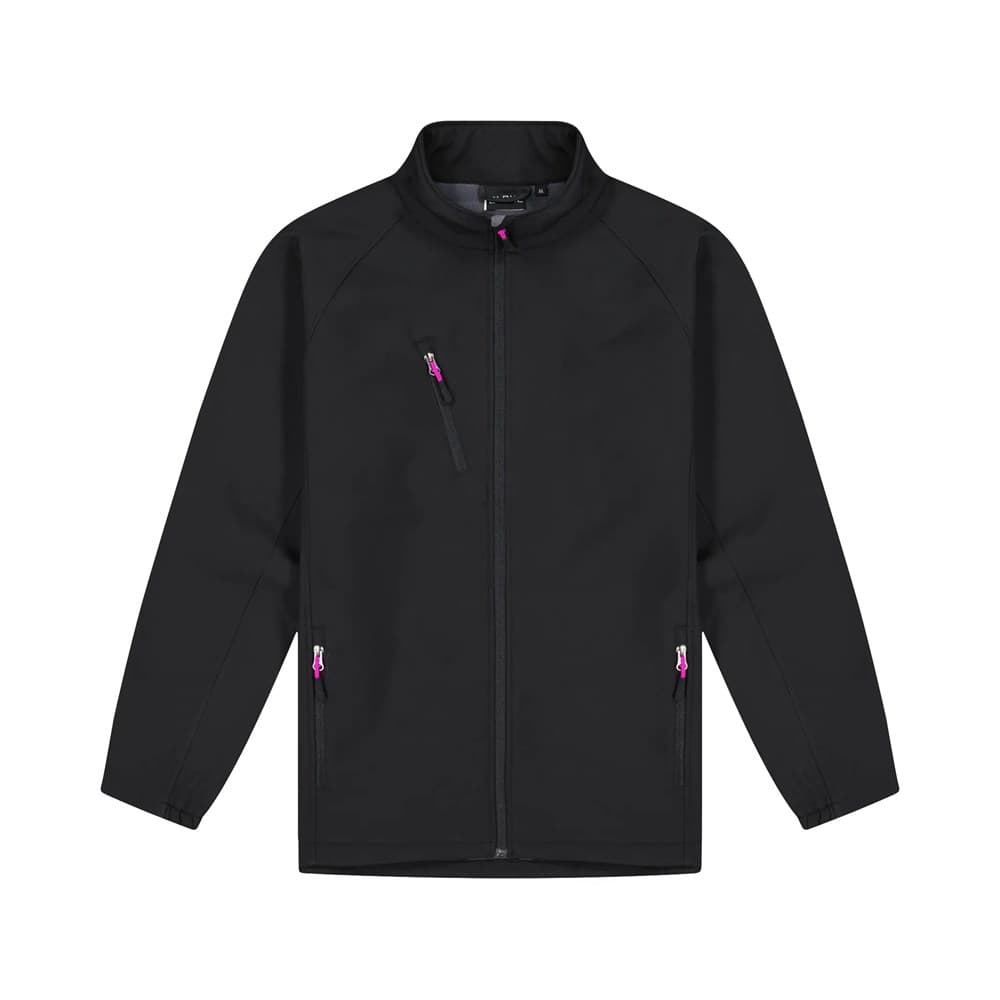 Mens PRO2 - Contrast Zip pulls Black/Fuchsia